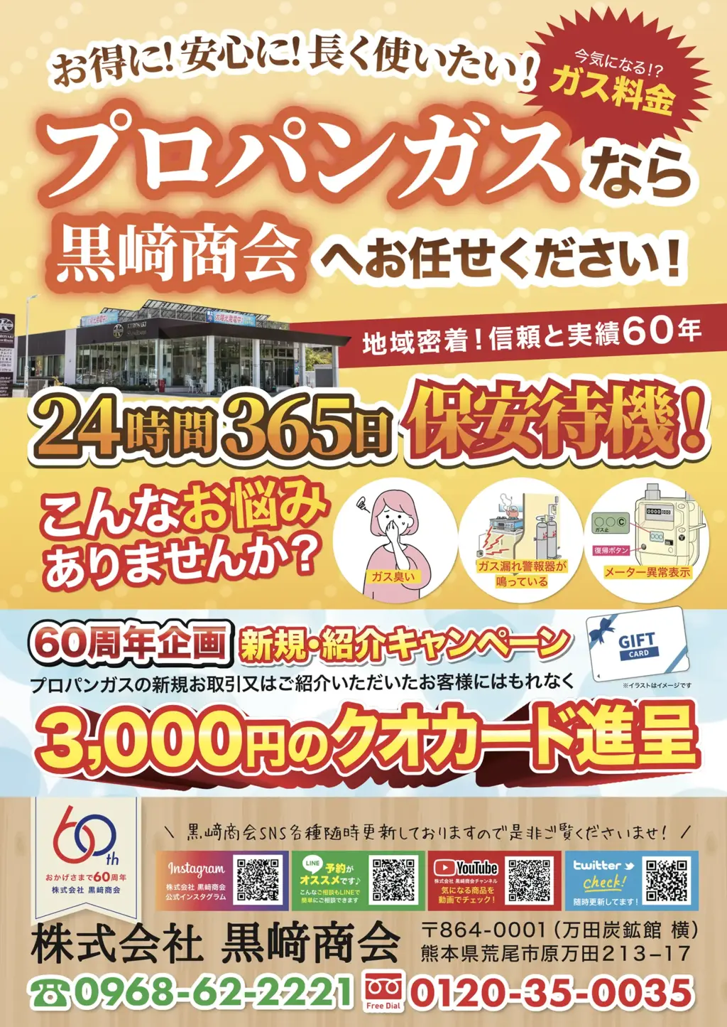 3000円のクオカード進呈